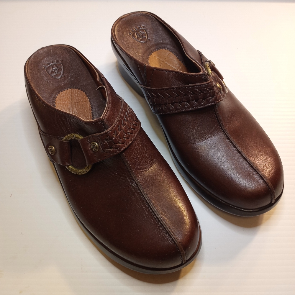 Ariat Leather Clogs Sz 8.5